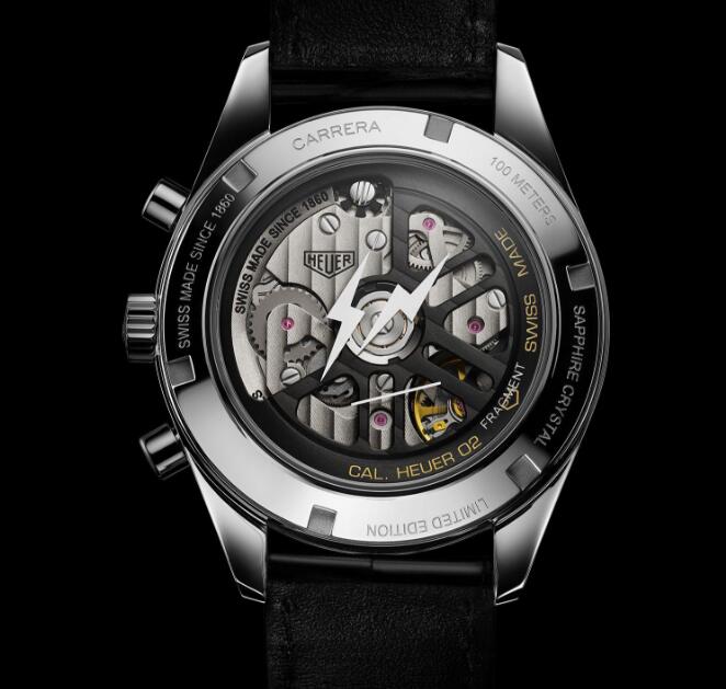 The movement could be viewed through the transparent sapphire crystal caseback.