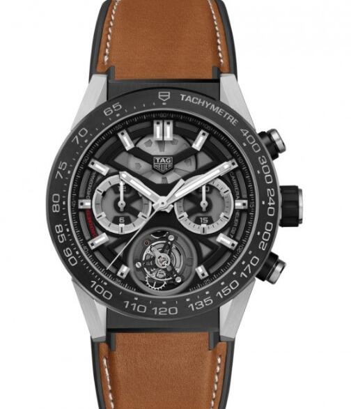 The overall design of this TAG Heuer is technological and futuristic.