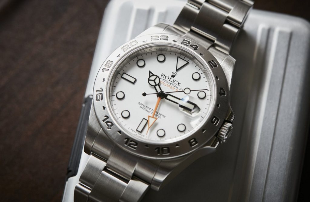 The Luxury Fake Rolex Explorer II Ref. 216570 is the unsung hero in the Professional series